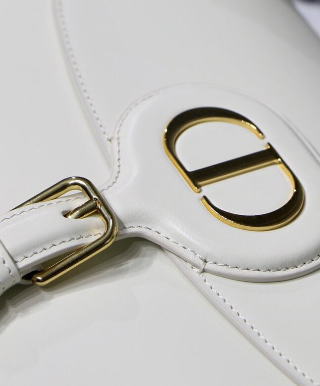 Christian Dior Large Dior Bobby Bag White